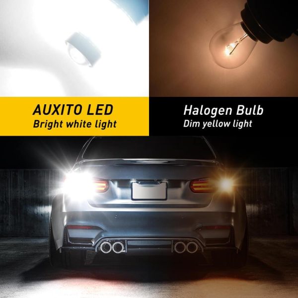 3157 LED Bulb, 2800 Lumens LED Bulbs with Projector for Reverse Backup Tail Brake Lights Signal Lights Discount - Image 4