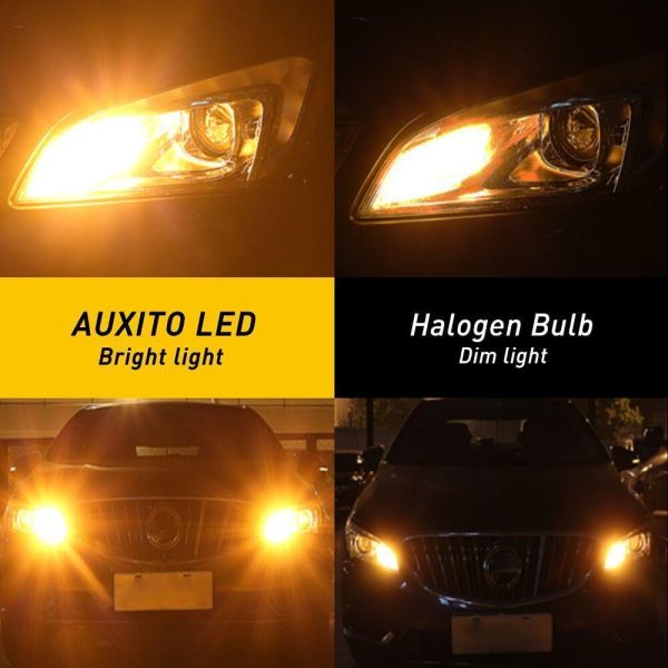 1156 BA15S 7506 LED Bulb Turn Signal Light Bulb with Build-in Load Resistor, CANBUS Error Free 2200K Amber Yellow 2800LM Online now - Image 4