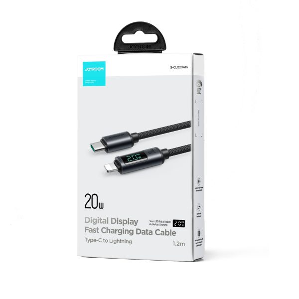 S-CL020A16 Prism Series 20W Type-C to Lightning Digital Display Fast Charging Data Cable 1.2m Online Hot Sale - Image 2