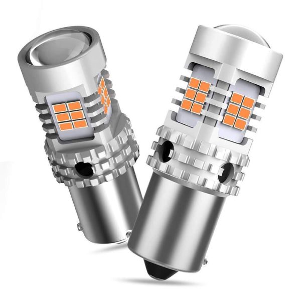 1156 BA15S 7506 LED Bulb Turn Signal Light Bulb with Build-in Load Resistor, CANBUS Error Free 2200K Amber Yellow 2800LM Online now