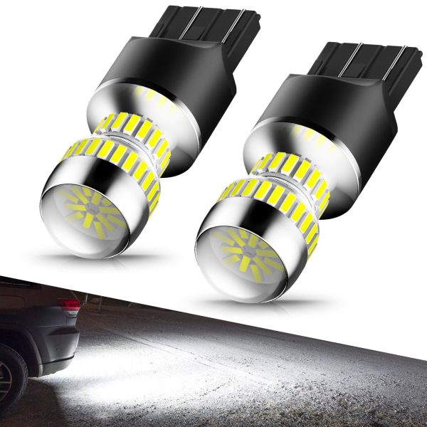 AUXITO 2600 Lumens 7443 LED Bulb T20 7440 7441 7444 LED Light Bulb for Backup Reverse Light For Discount - Image 2